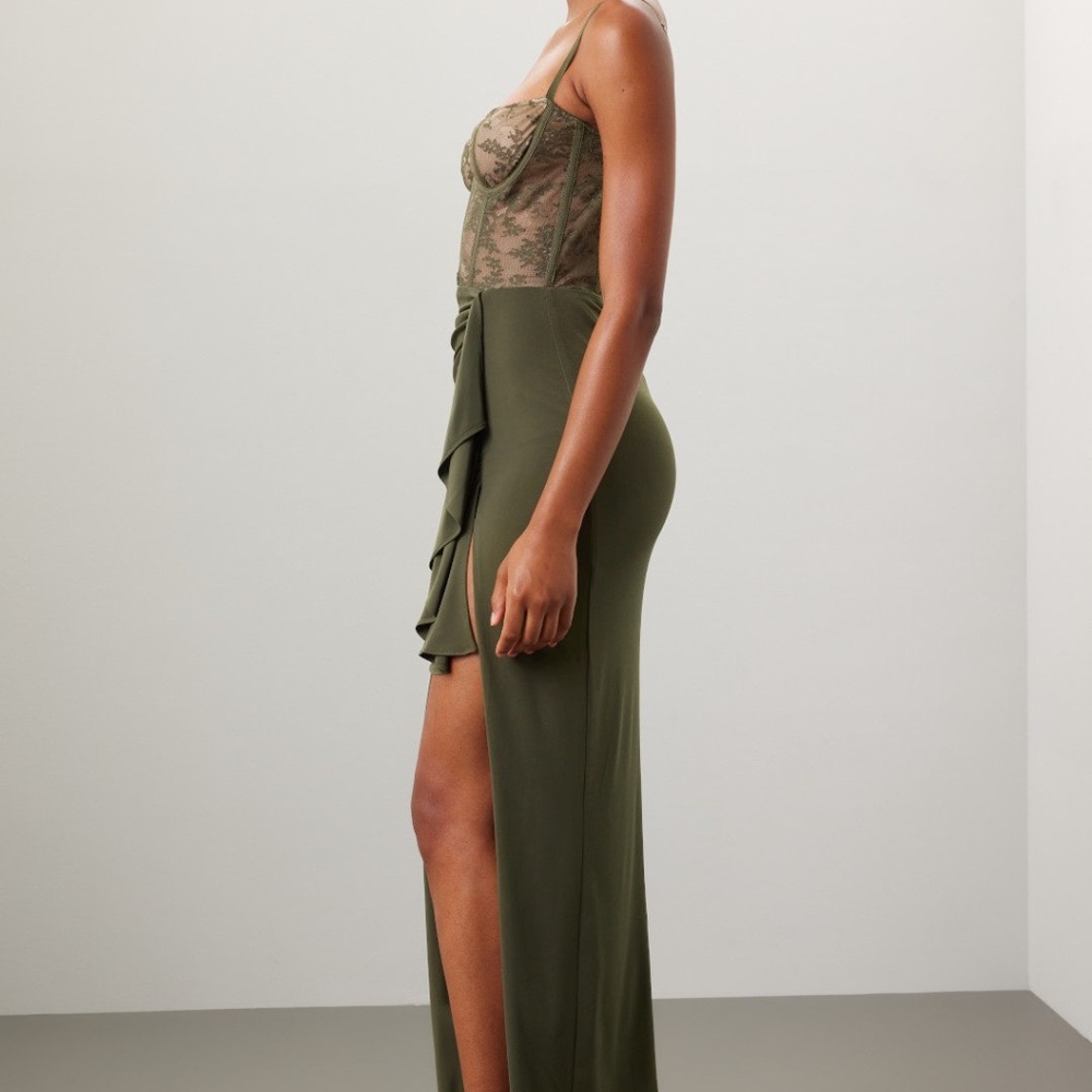 Katie May Olive Green Willow Gown, XL - Picture 4 of 16